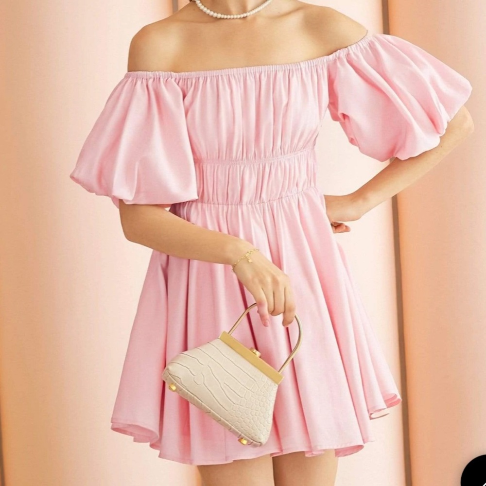 Romantic Flowy Pink Princess Dress J.Ing